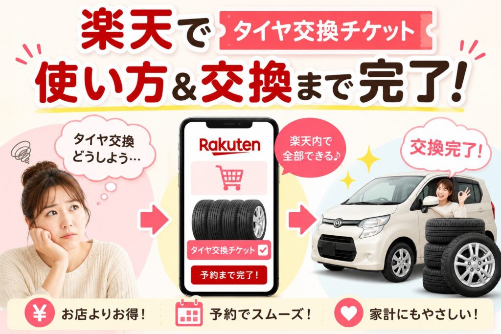 楽天タイヤ交換チケットの使い方